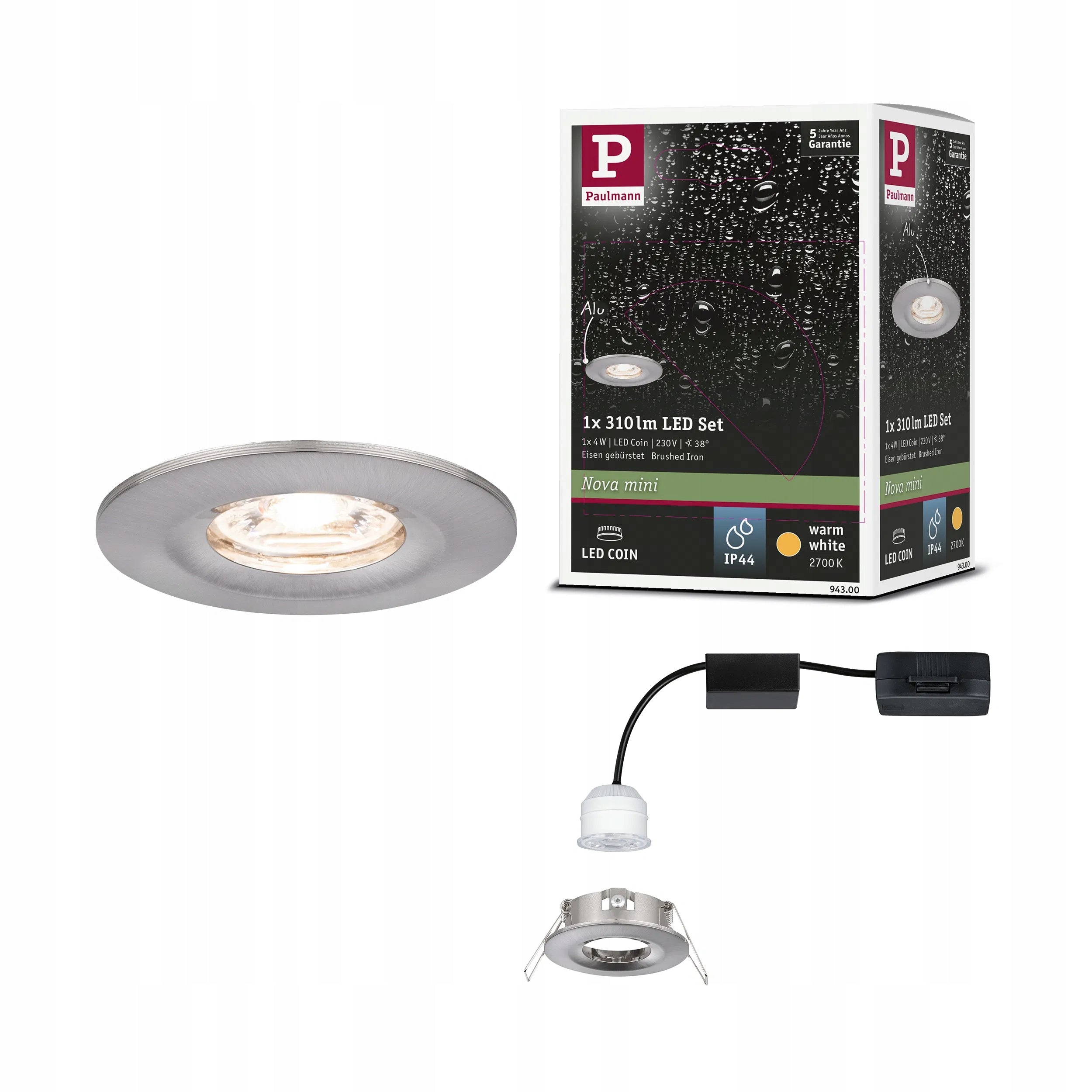 Paulmann LED Recessed lamp luminaire Nova Mini Single Luminaire Rigid