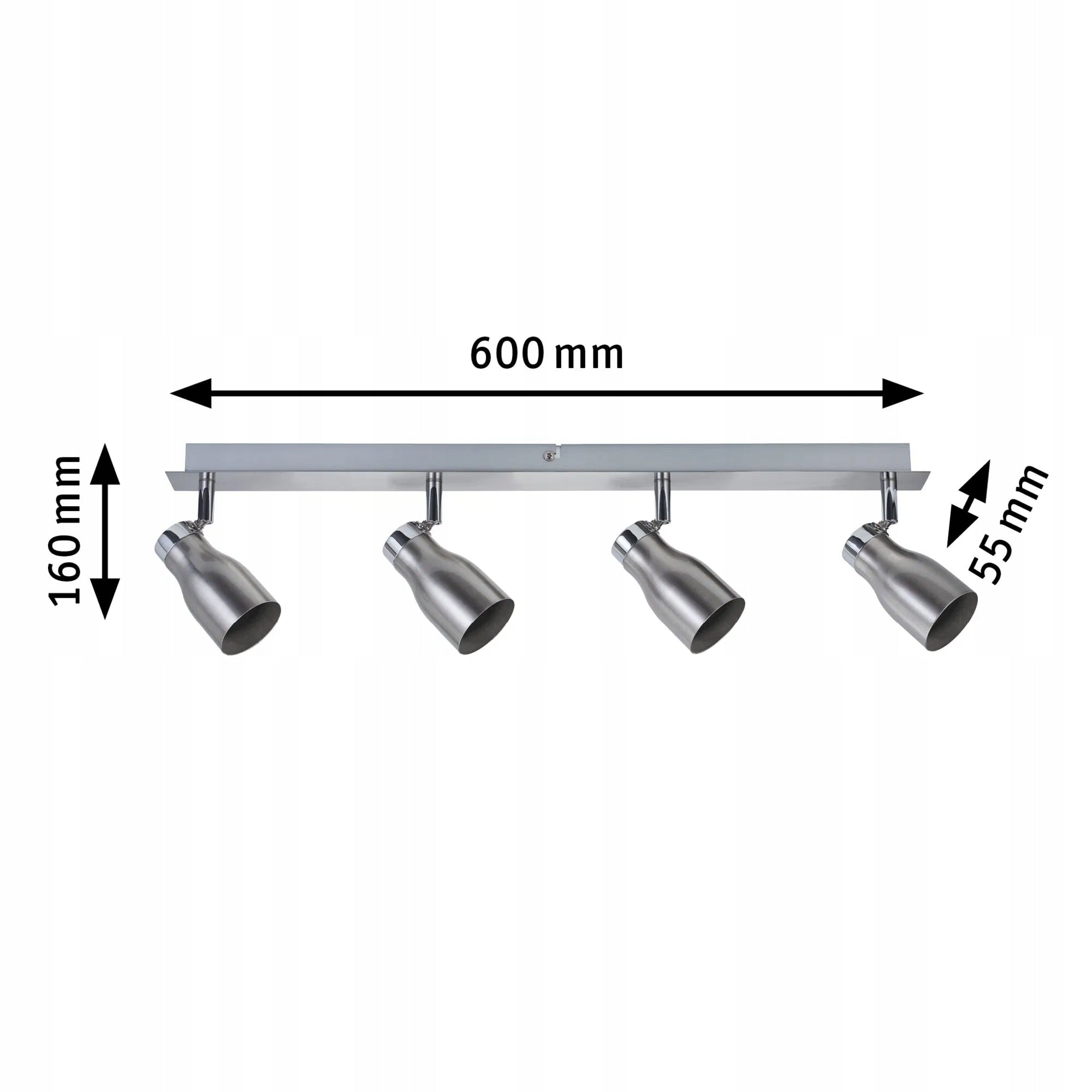 Paulmann Meli spotlight 4-lamp nickel satinised Brand Paulmann
