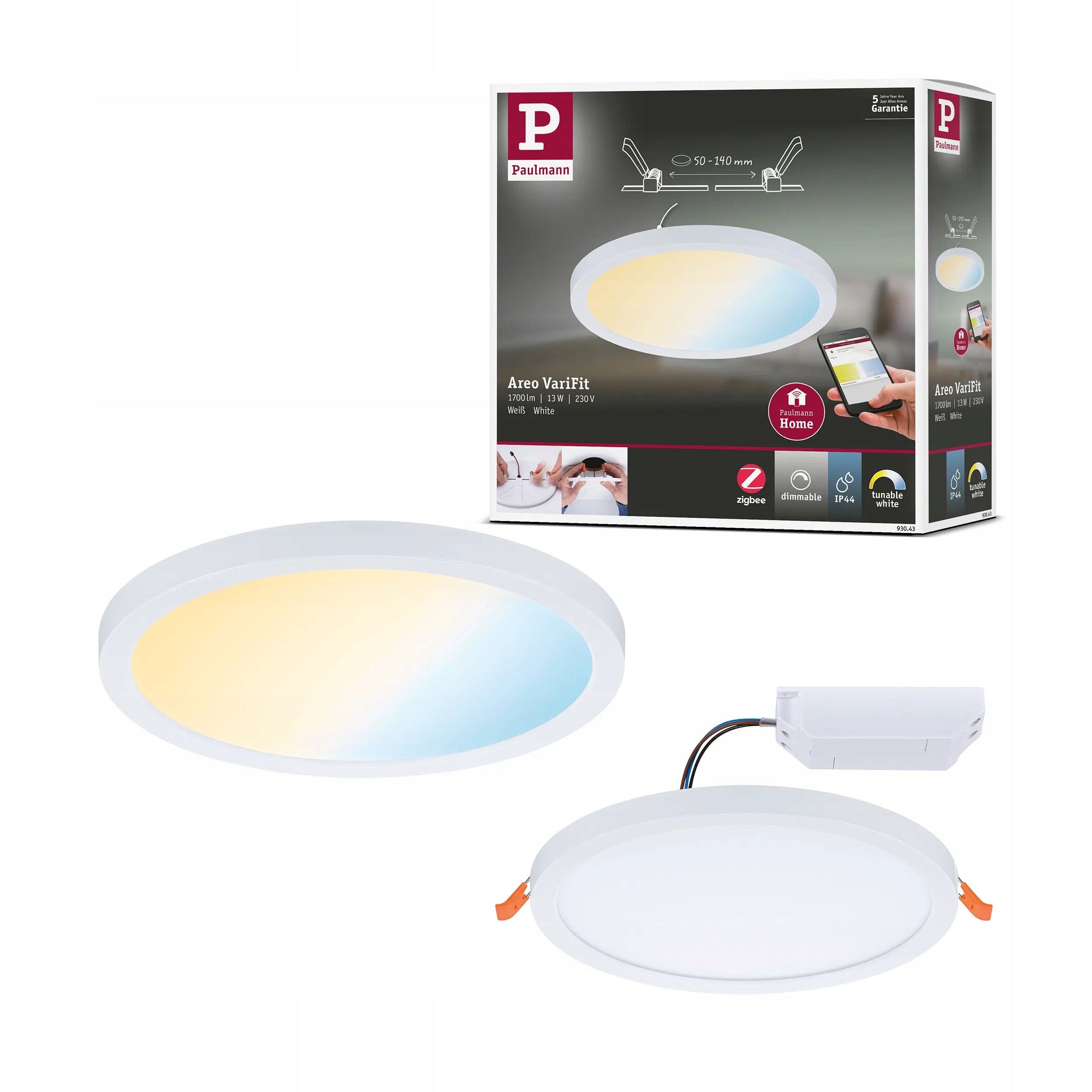 Paulmann VariFit LED Recessed panel Areo