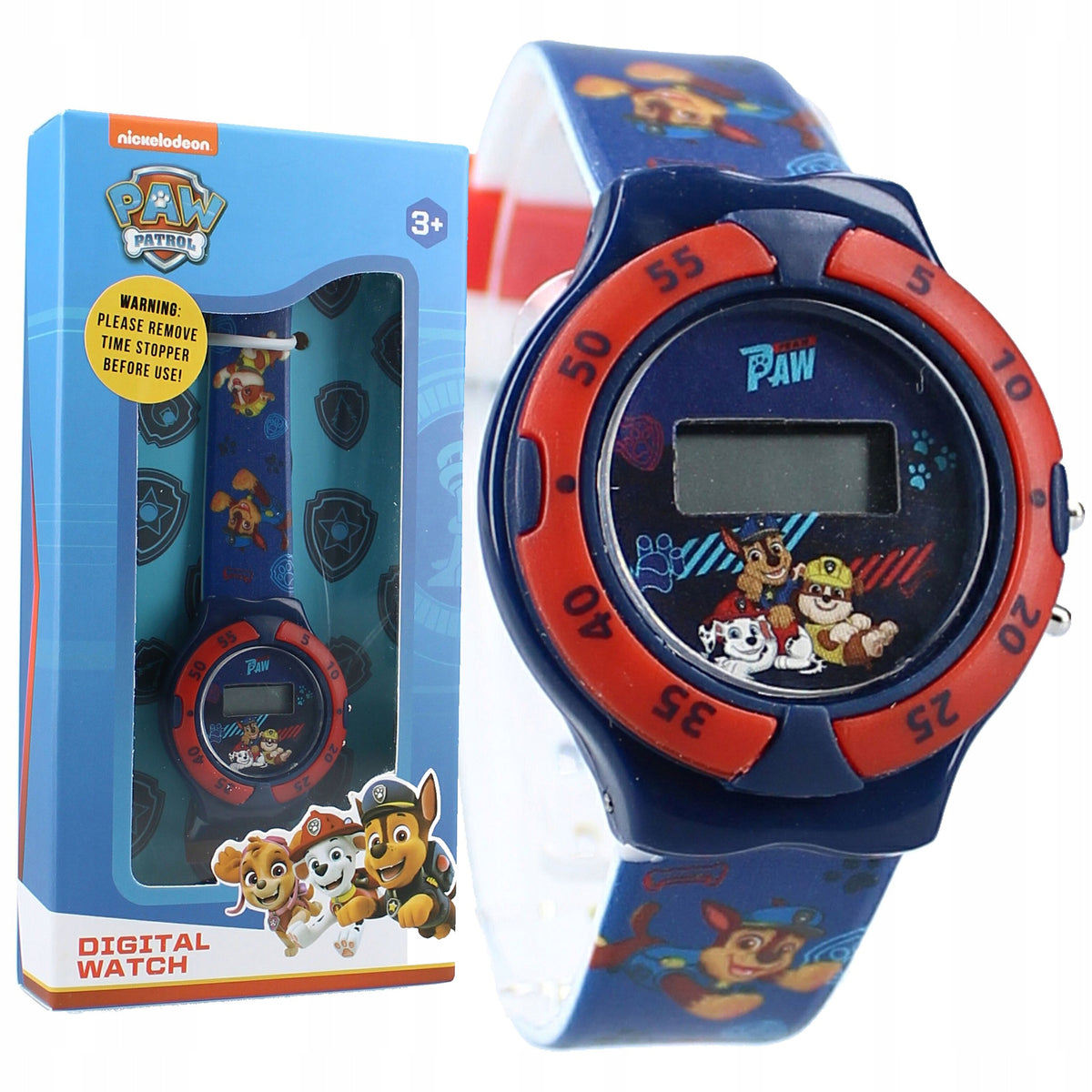 Paw Patrol Children's Chase Marshall Rubble Digital Watch with Dogs