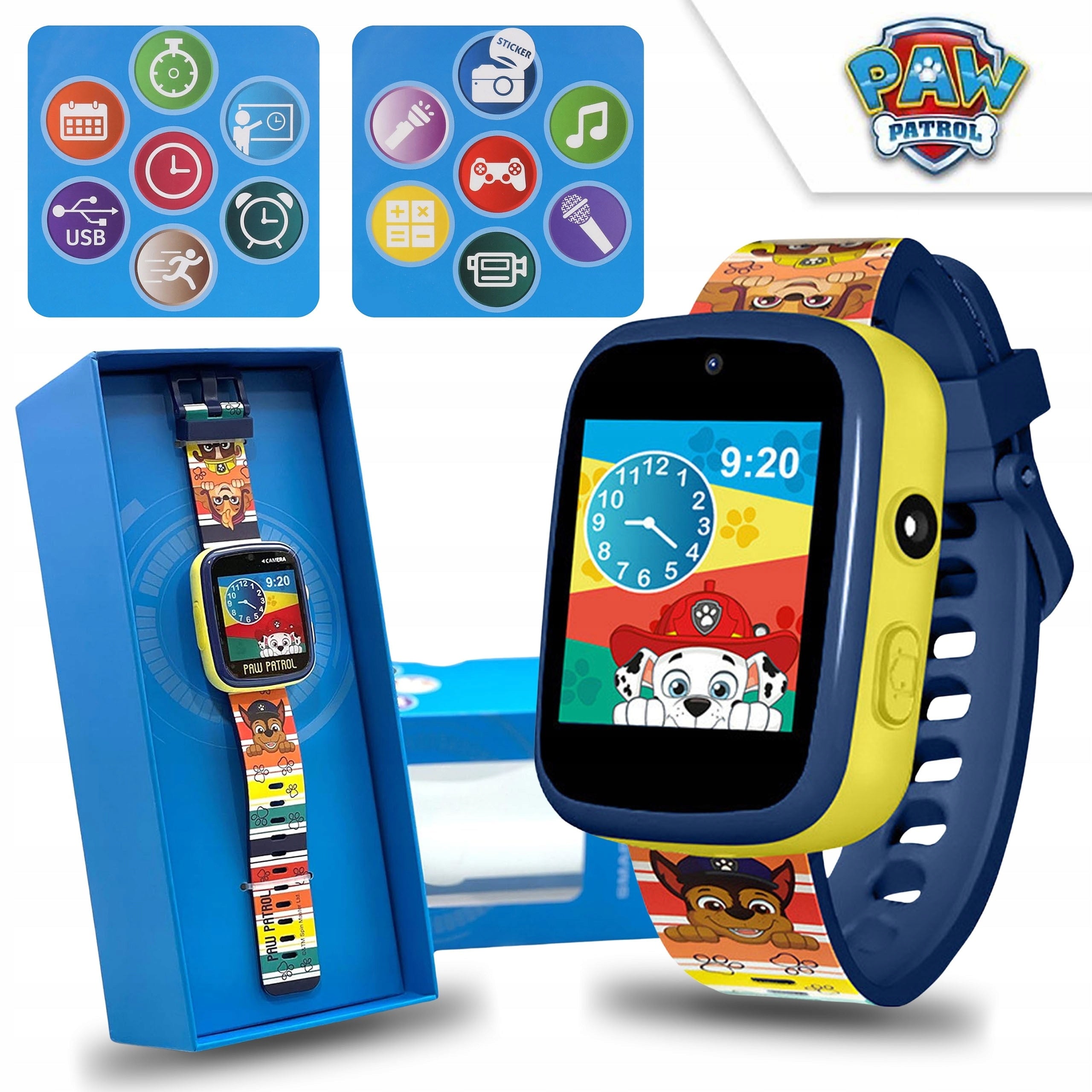 Paw Patrol Multifunctional Children's Watch, Interactive Smartwatch