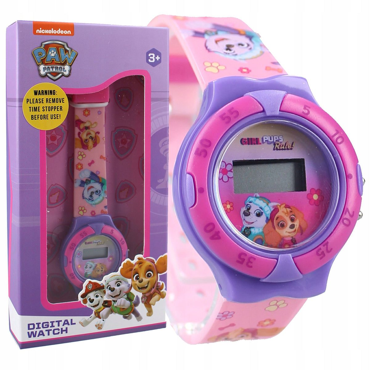 Paw Patrol Pink Children's Skye Everest Digital Watch for Girls