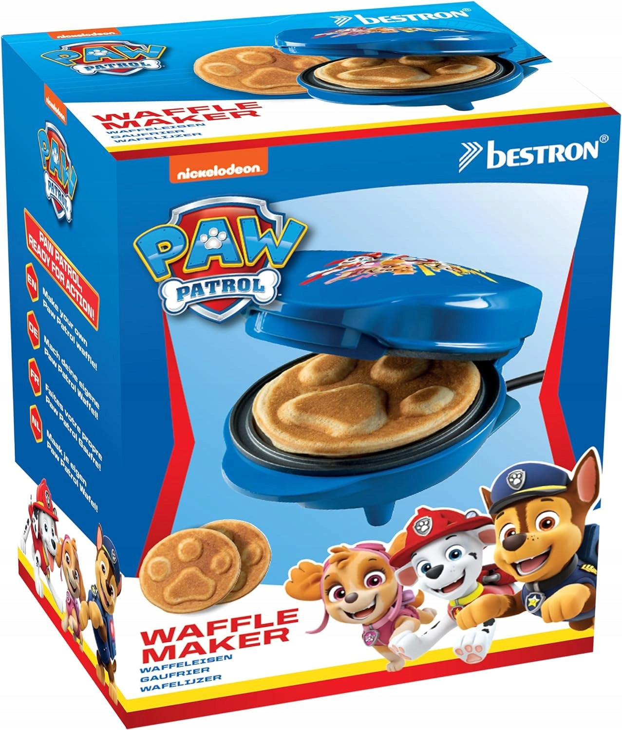 Paw Patrol Waffle Iron Bestron Mini Waffles 550W Nonstick For Children Manufacturer code GOFROWNICA OPIEKACZ PSI PATROL 700W