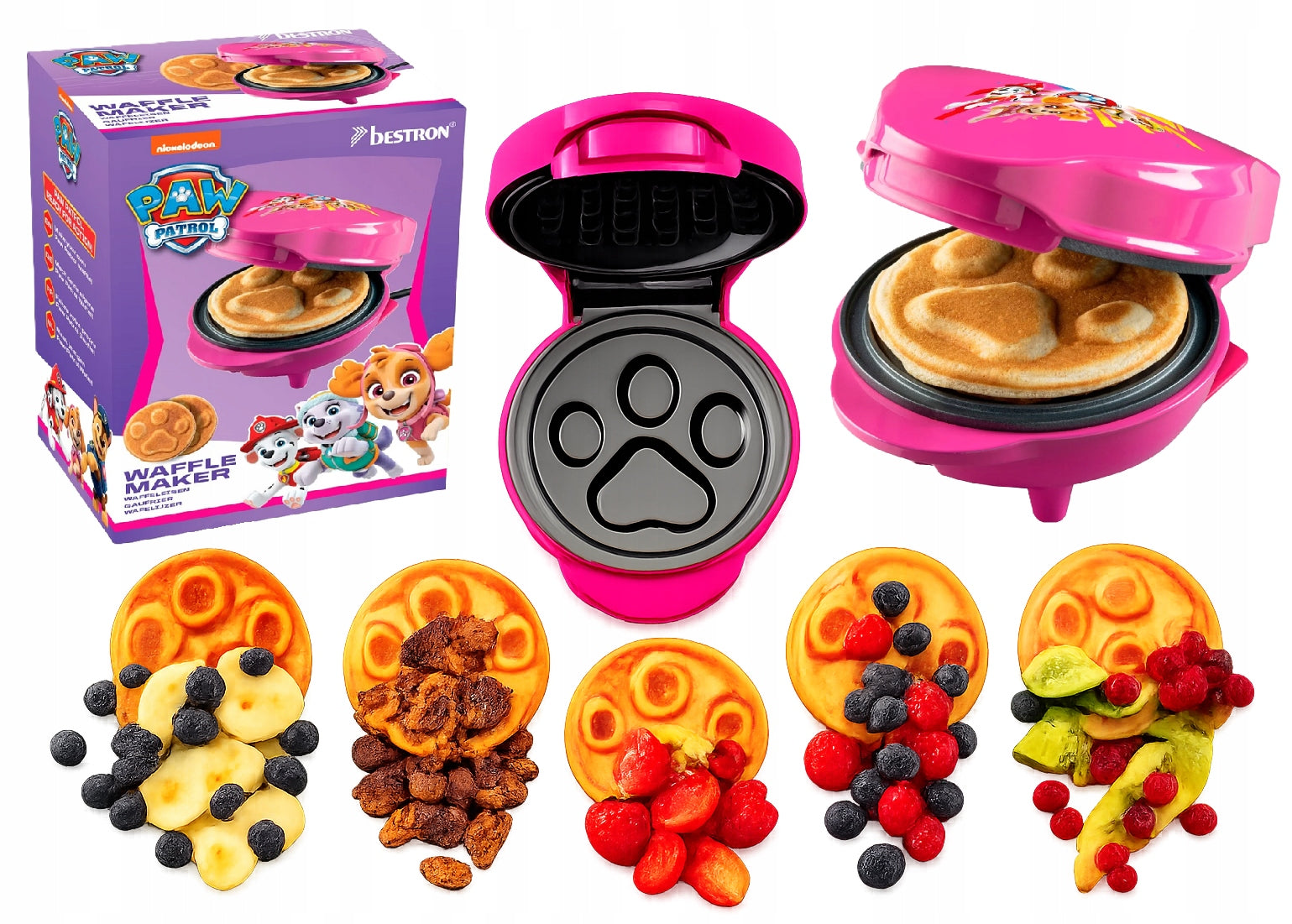 Paw Patrol Waffle Iron Small Pink Dog Print
