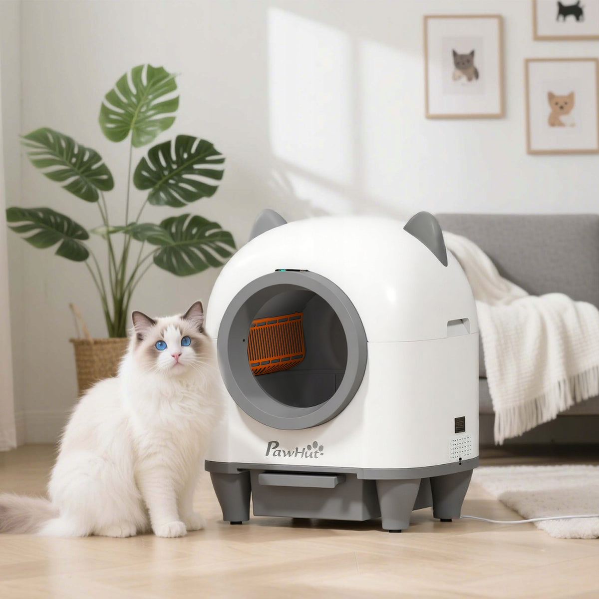 PawHut Automatic Cat Toilet with App Control, 80L Manufacturer code D31-124V91WT