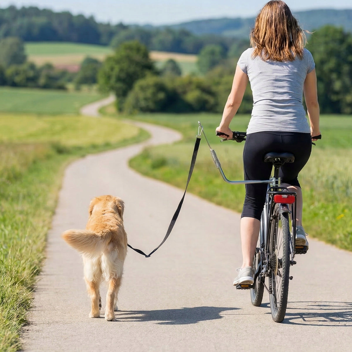 PawHut Dog Bike Lanyard with Shock Absorption and Adjustable Strap Packaging status original