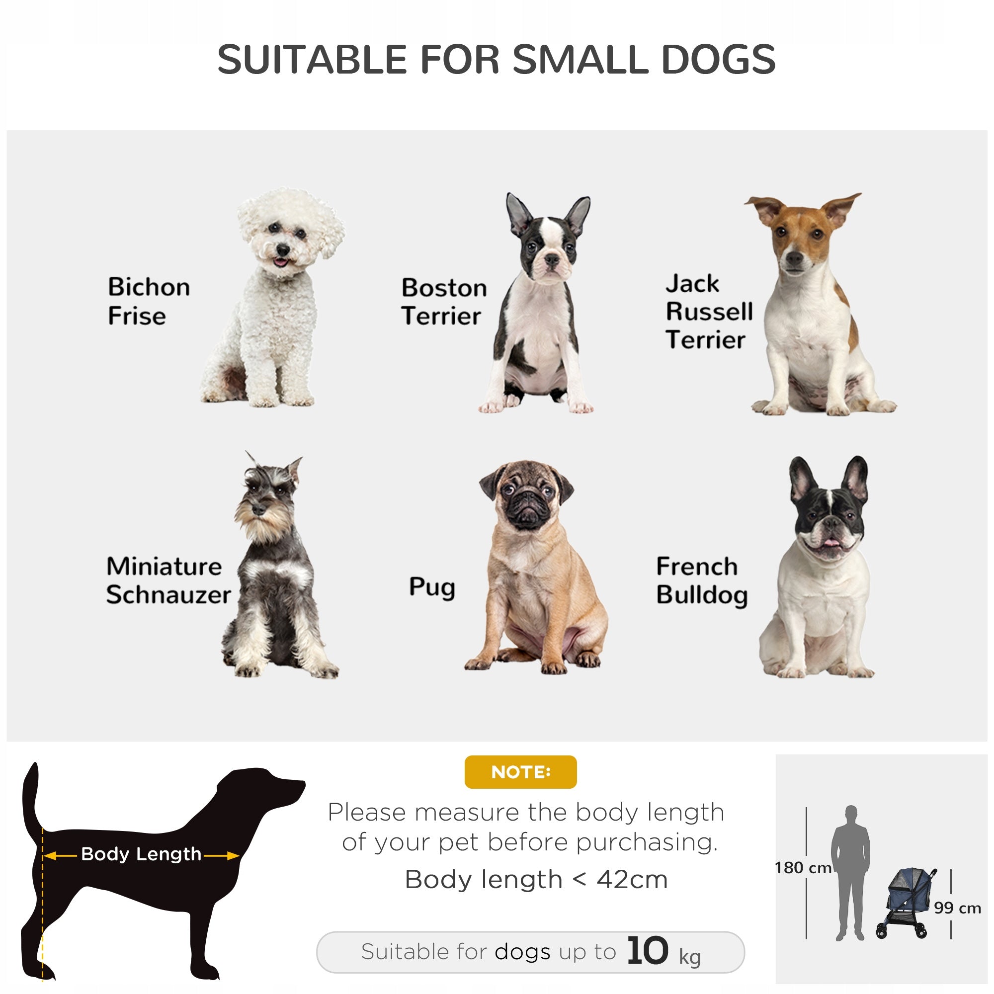 PawHut Dog stroller PawHut, foldable, with pillow, for cats Brand PawHut