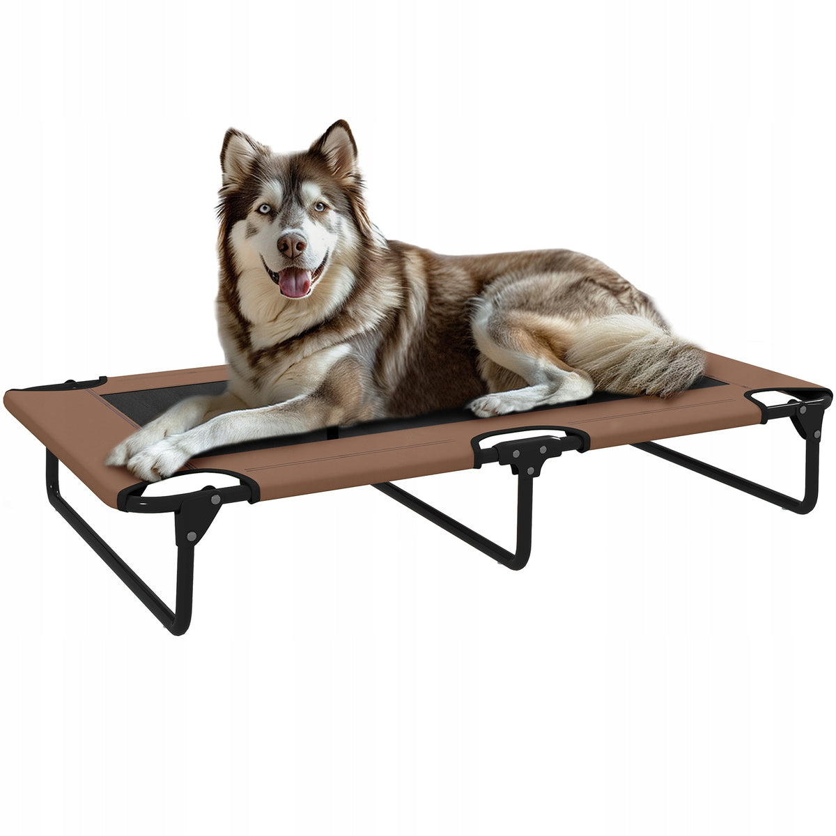 PawHut Outdoor Dog Bed, Raised for Large Dogs, Folding