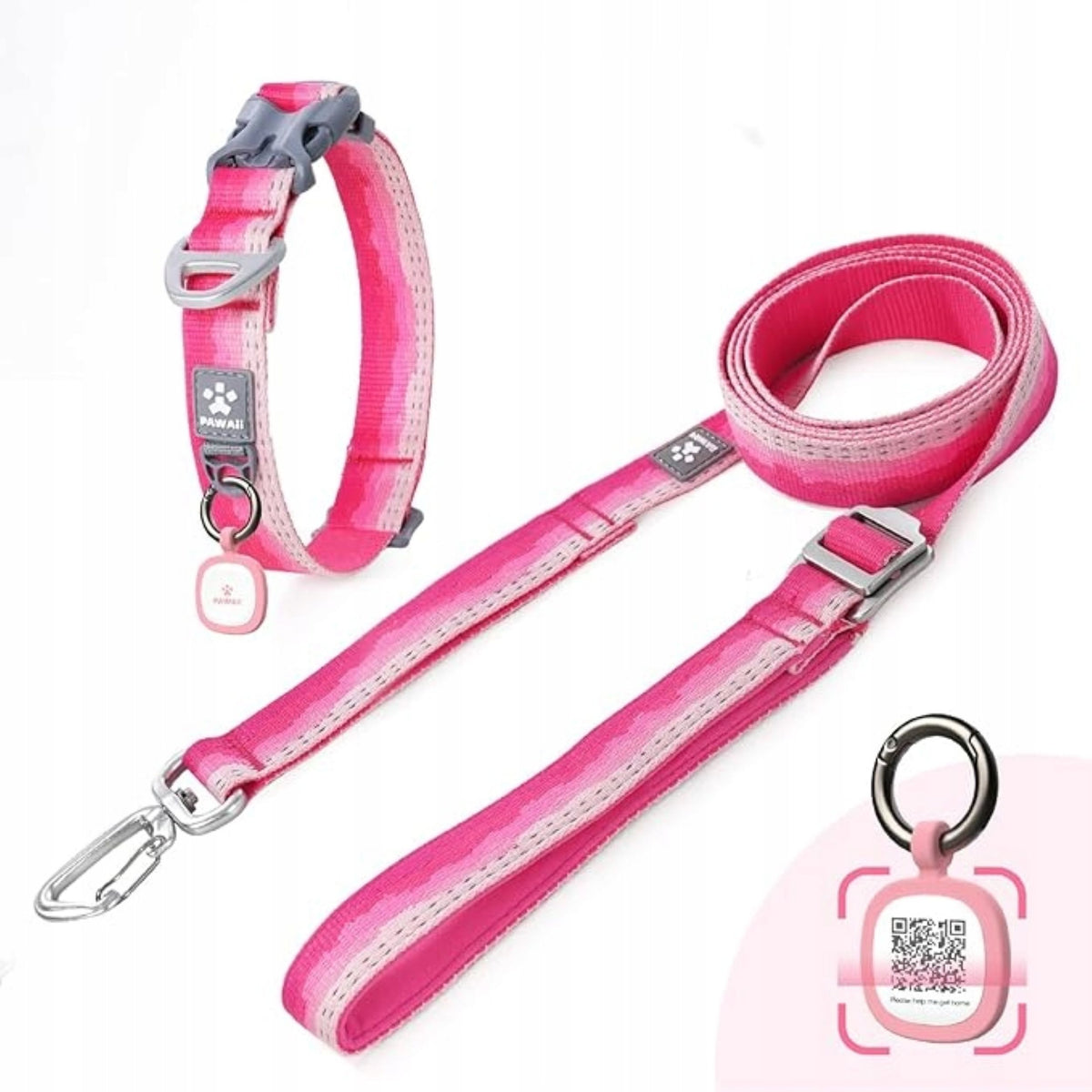 Pawaii Collar Dog S Pink Reflector