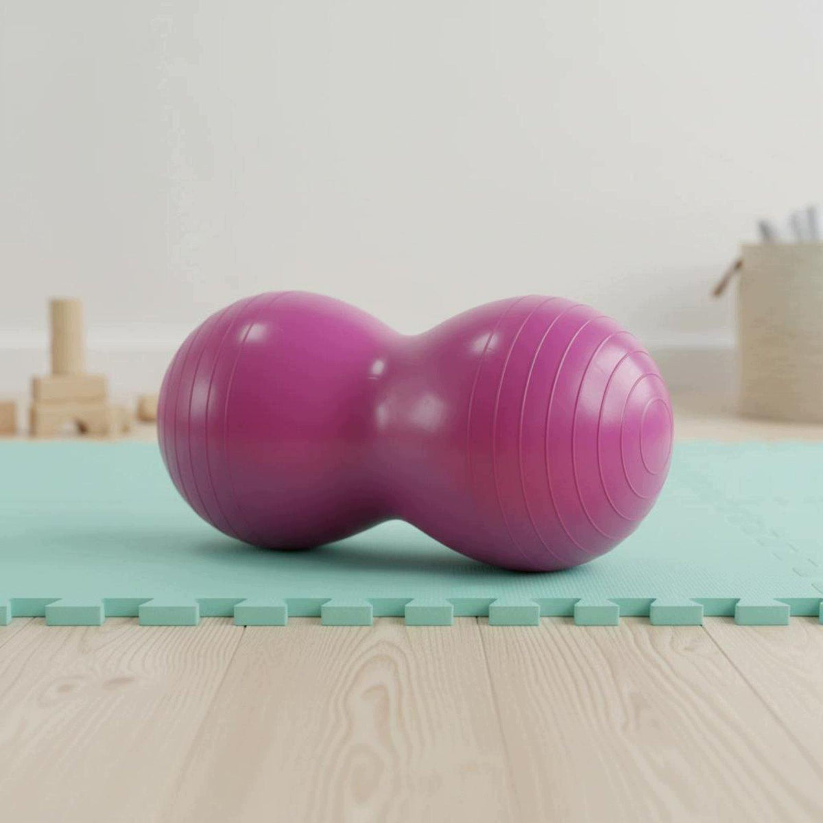 Peanut Ball Anti Rupture Peanut Shaped Exercise Ball Silver Standard Packaging status original