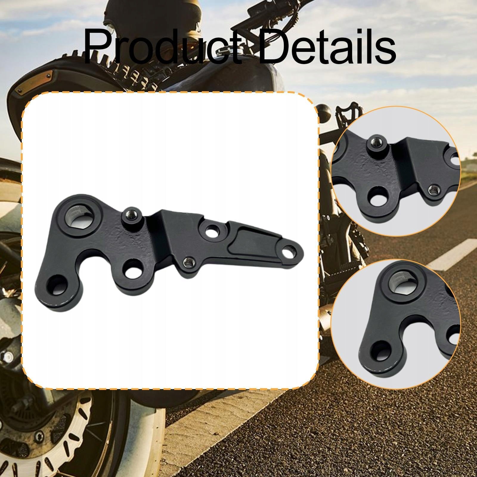 Pedal Mounting Bracket Metal Motorcycle Pedal Mount Connection Right Brand no brand