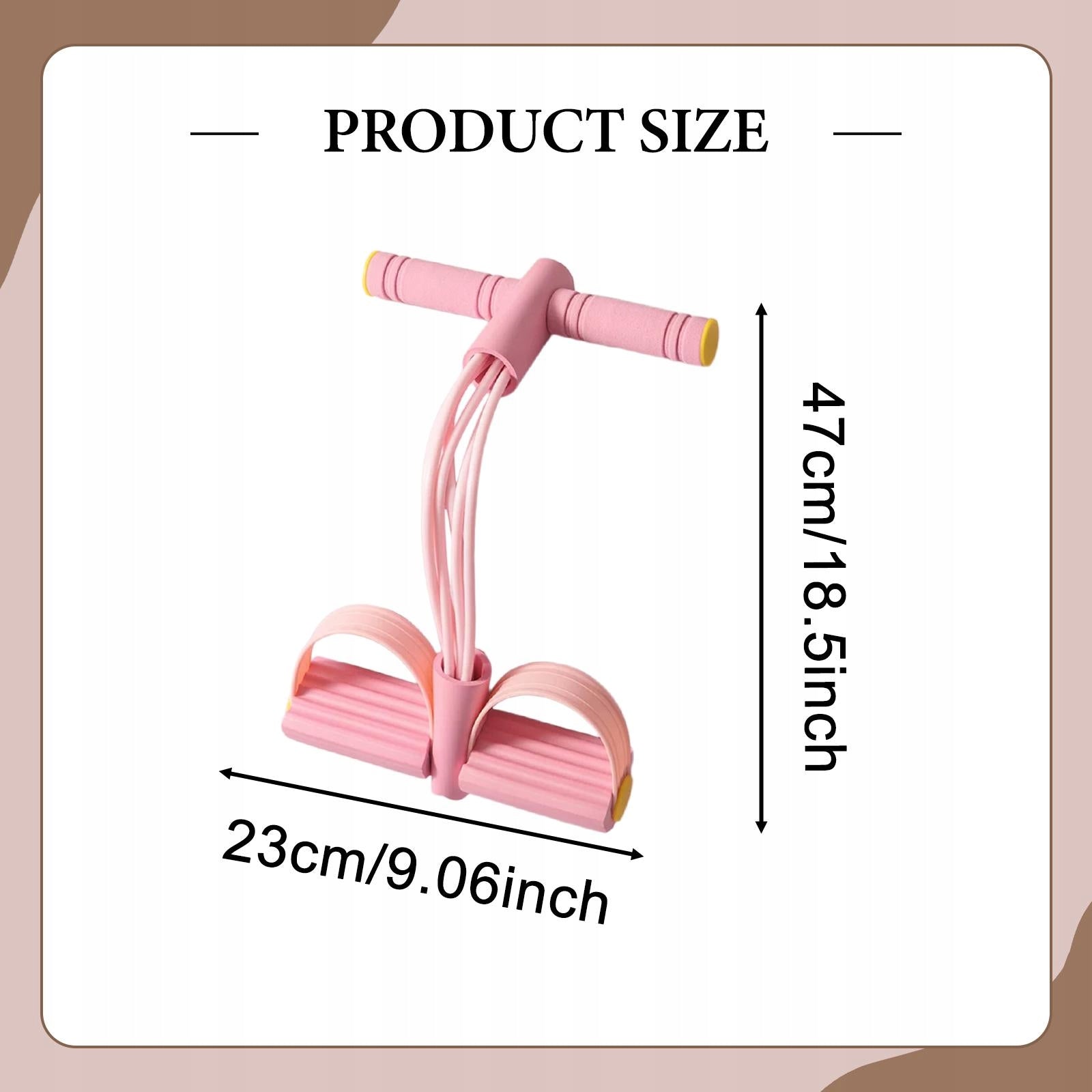 Pedal Resistance Band Elastic Exercise Band Multifunction Yoga Pull pink Packaging status original