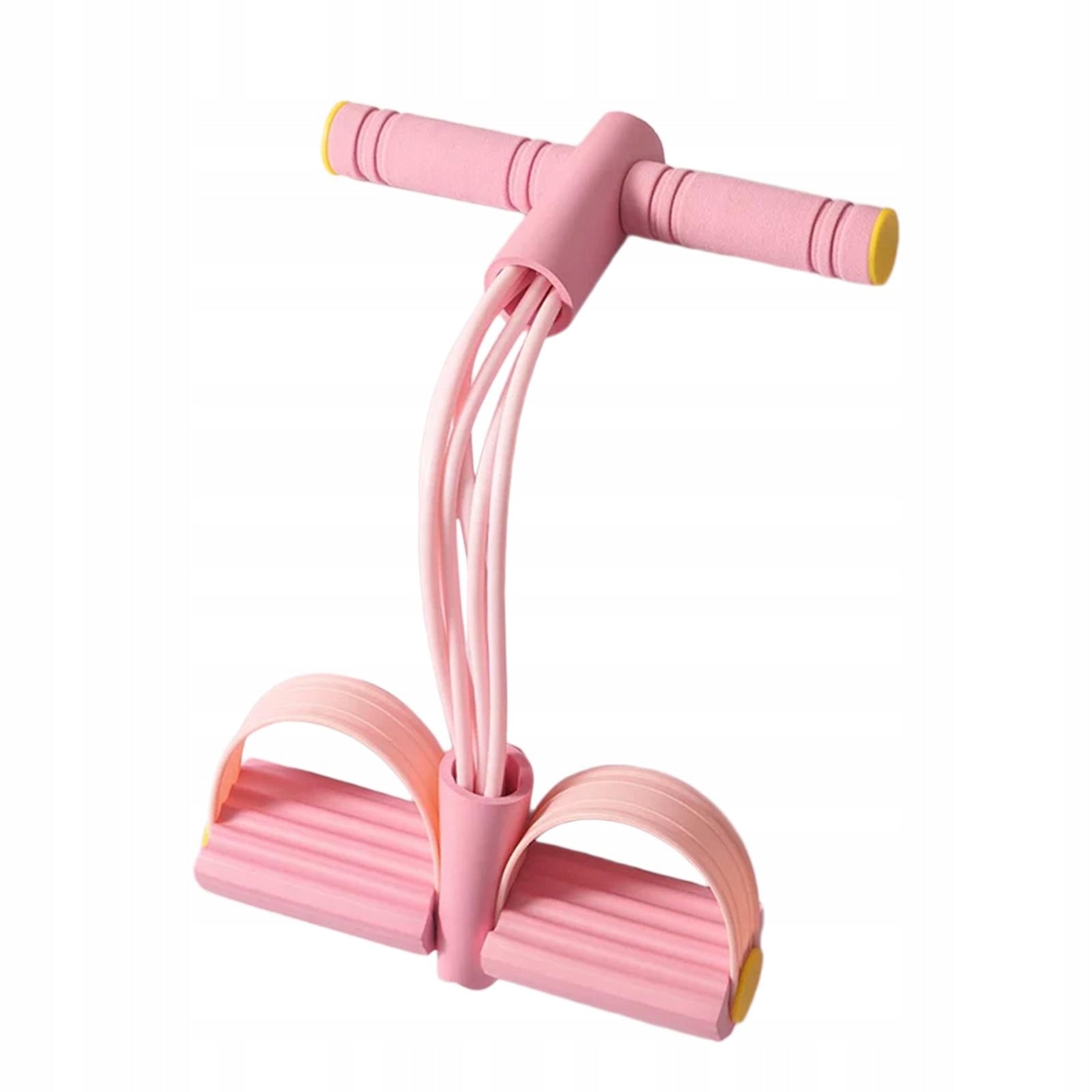 Pedal Resistance Band Elastic Exercise Band Multifunction Yoga Pull pink Width 1 mm