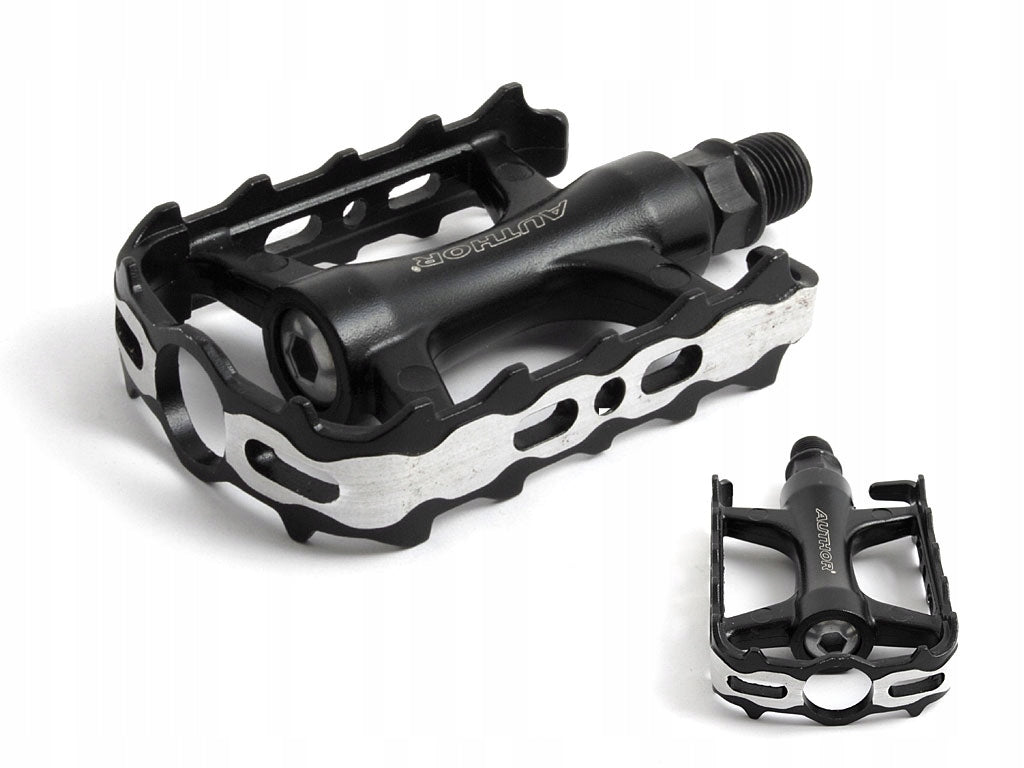 Fahrradpedale Author APD-427 Aluminium, schwarz/silber 