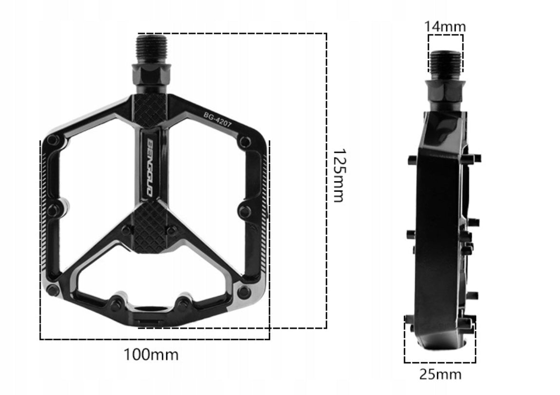 Pedały aluminiowe szybki demontaż łożyska podwójne antypoślizgowe Packaging status original