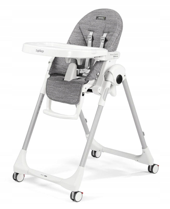 Peg Perego Prima Pappa Follow Me Highchair With Deckchair Function | Wonder Grey