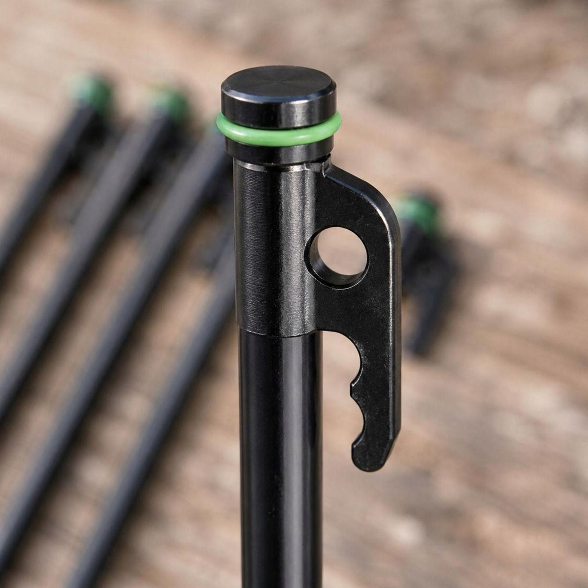 Peg Set Metal Tent Stake and Rope Collection Camping Essentials Kit Khaki Packaging status original
