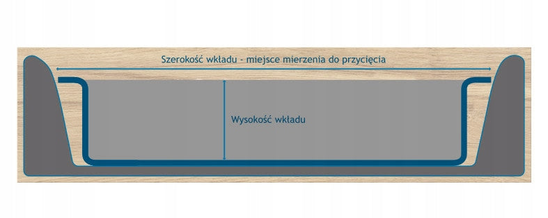 Peka 07.6016.SL - CLASSICO cartridge 800/ dimension 740 x 490/ grey Product width 74 cm