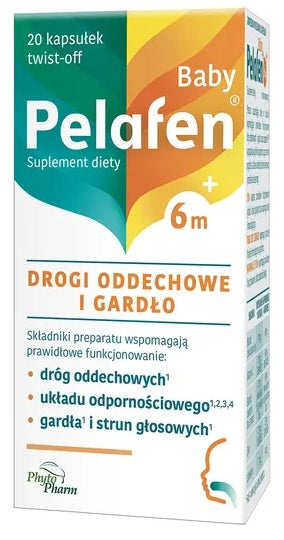 Pelafen Baby 6m Fruit Flavour, 20 Capsules (09.2026)
