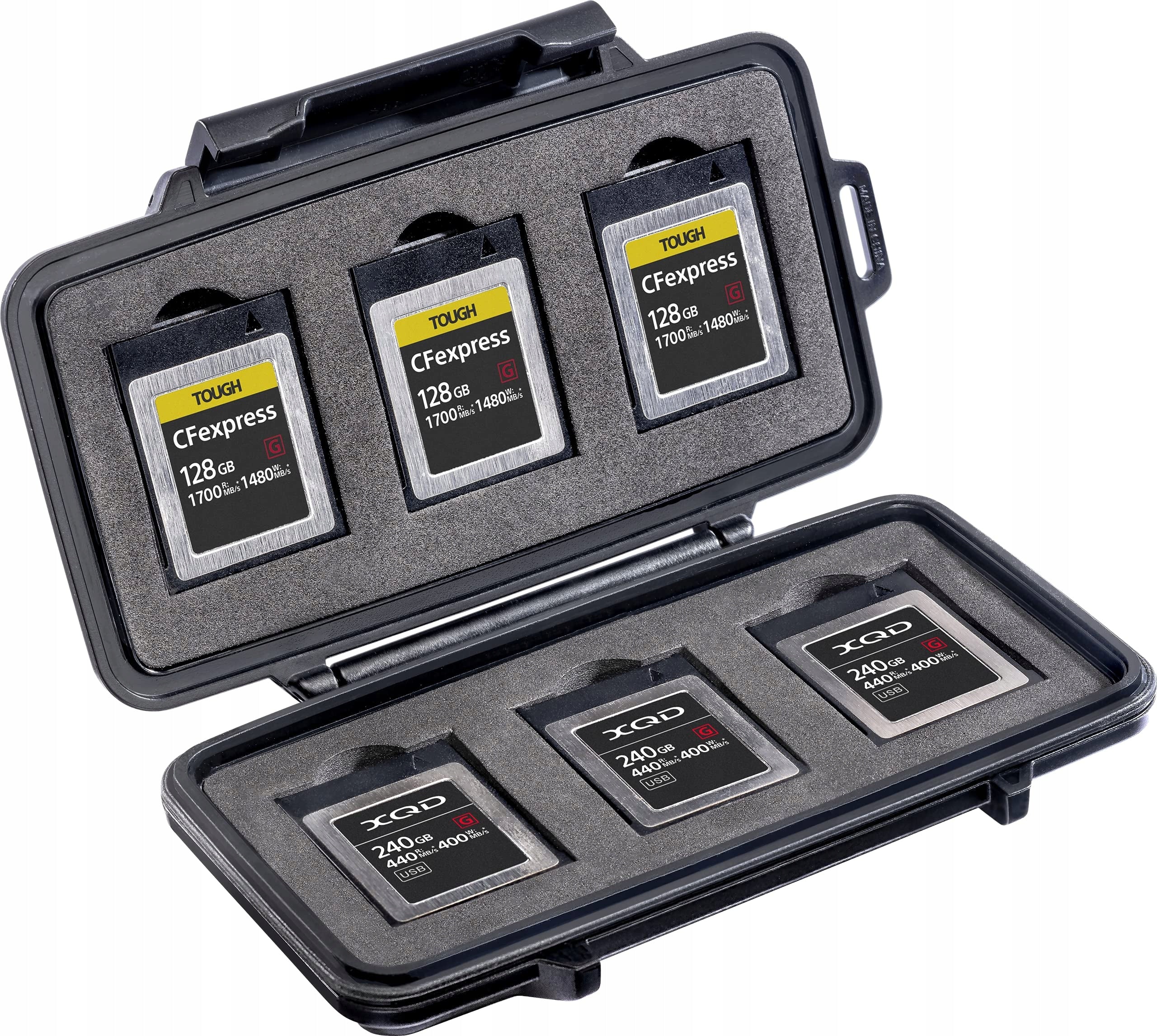 Peli 0965 CFexpress memory card case Model 009650-0100-110E