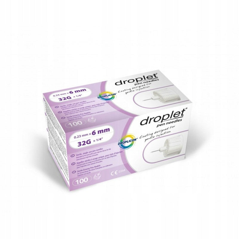 Pen Needles Droplet 32G 6mm x 0.23mm 100pcs #EnglishProduct