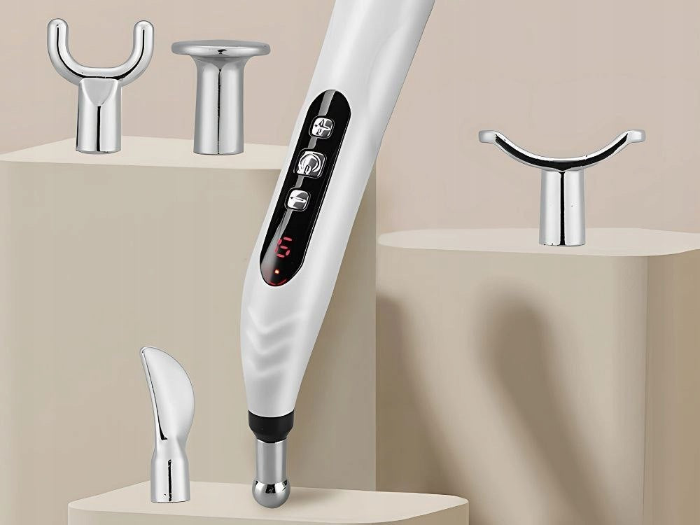 Pen massager for Acupuncture electrostimulator 5 tips LCD set Kind electrostimulator