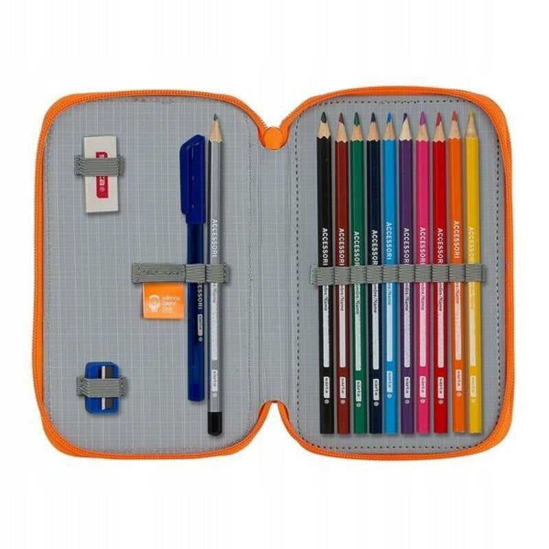 Pencil Case Double Valencia Basket M854 Blue Orange 12.5 x 19.5 x EAN (GTIN) 8412688383818