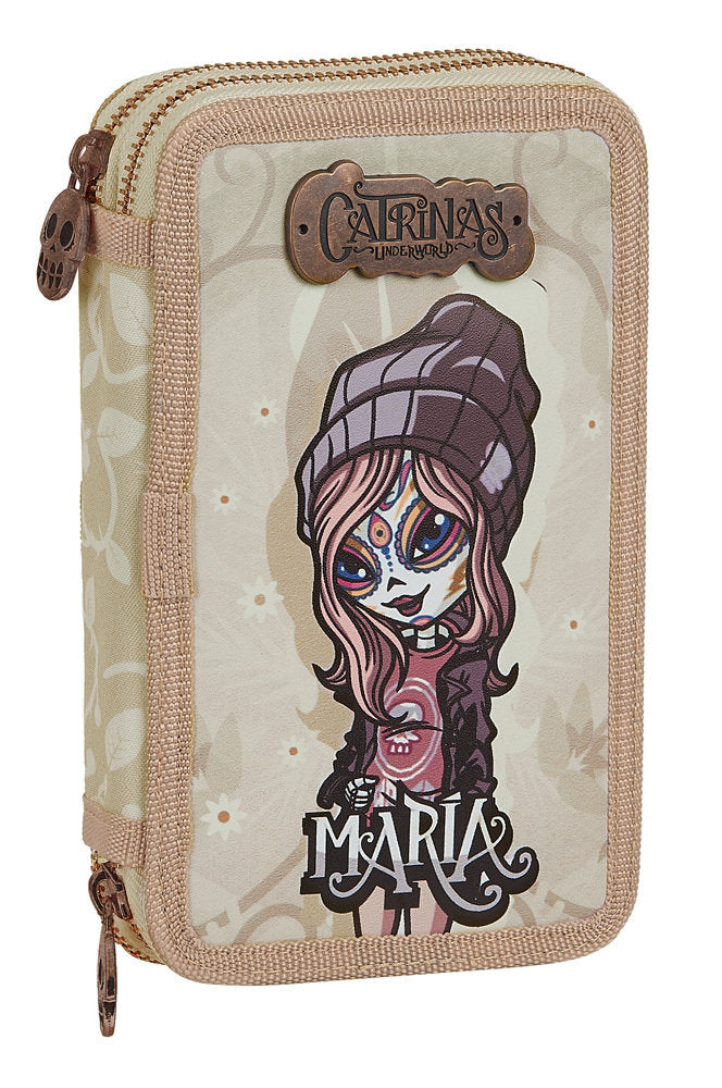 Pencil case CATERINAS UNDERWORLD - MARIA two-level