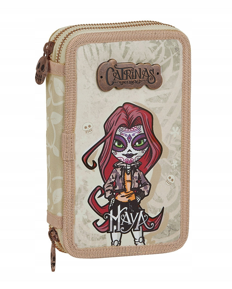 Pencil case CATERINAS UNDERWORLD - MAYA two-level