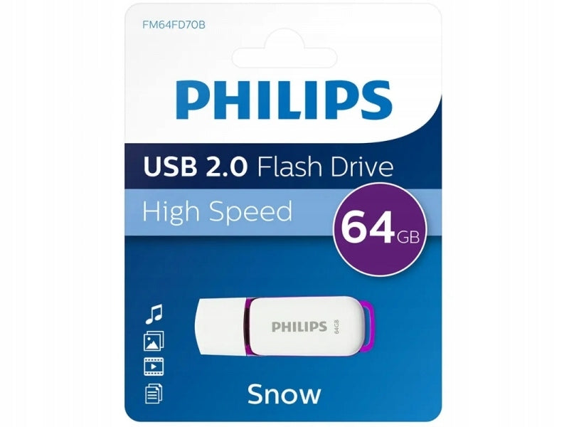 Pendrive 64GB PHILIPS Snow USB 2.0
