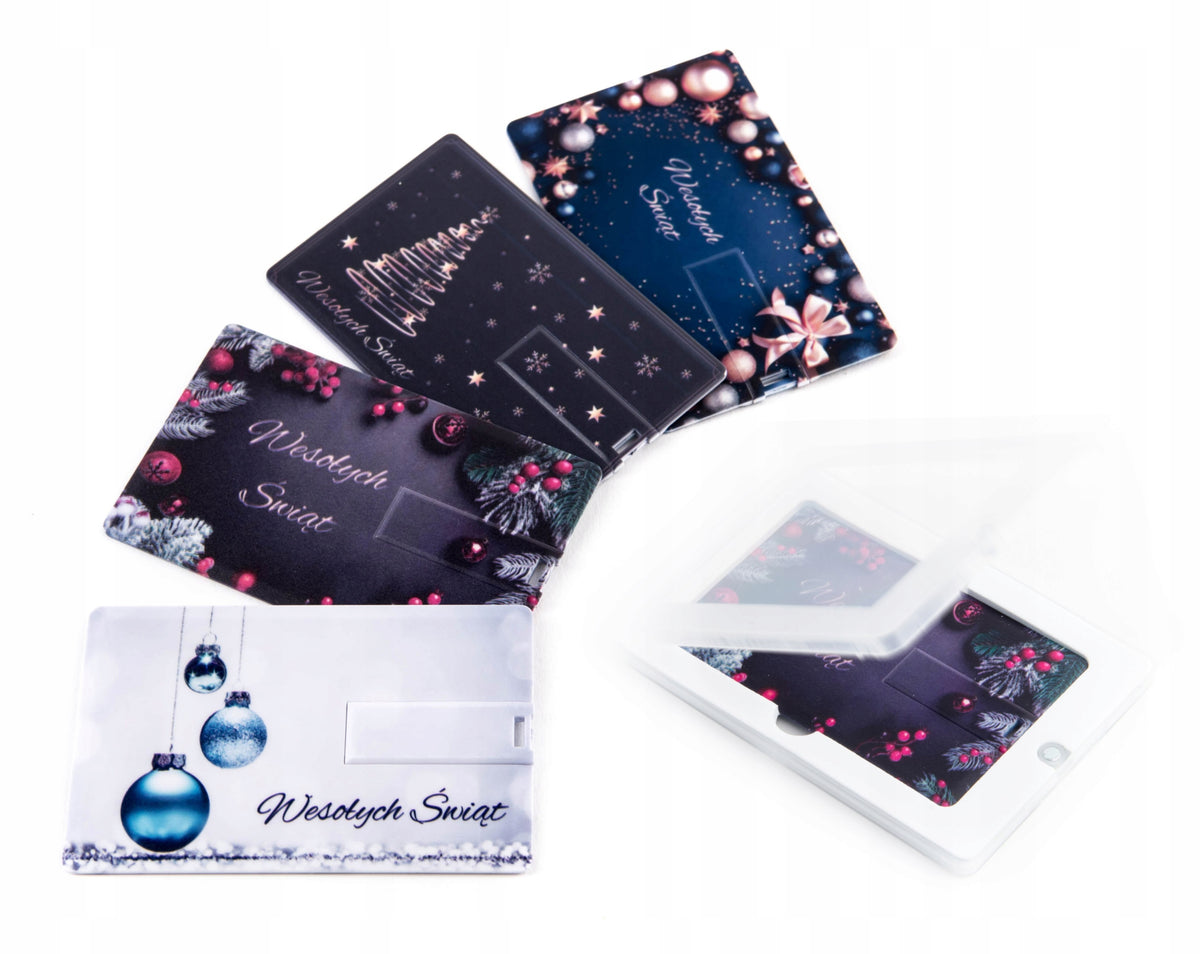 Pendrive Card 2 GB 2.0 + UV PRINT + BOX GIFT GADGET FOR CHRISTMAS