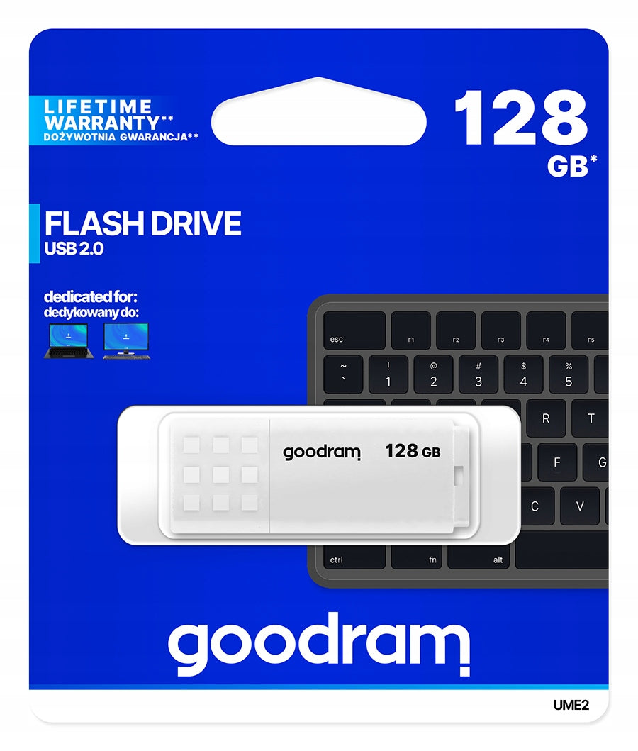 Pendrive GOODRAM 128GB UME2 USB 2.0 white