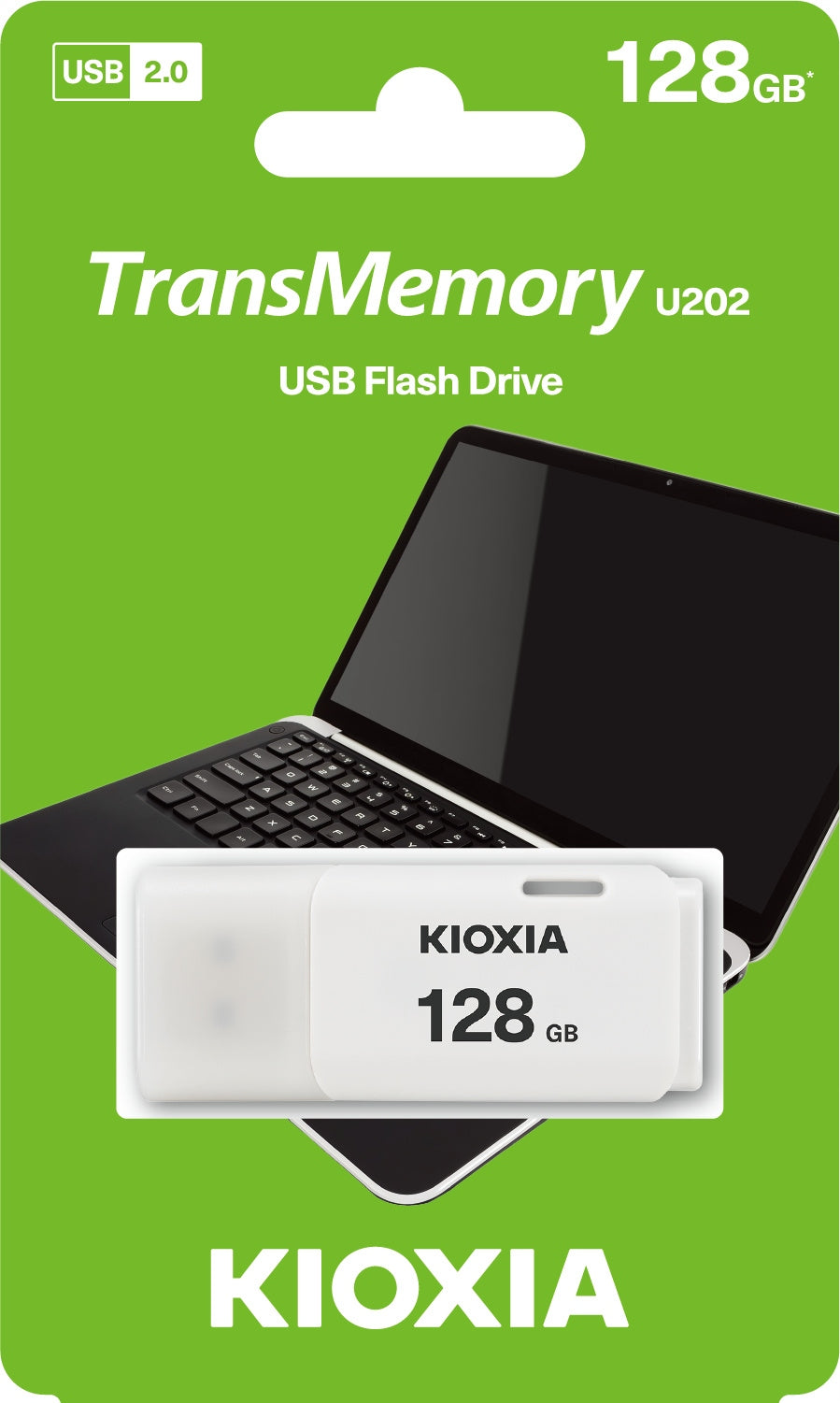 Pendrive KIOXIA TransMemory U202 128GB USB 2.0 white Manufacturer code LU202W128GG4