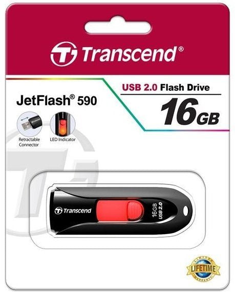 Pendrive Transcend 16 GB USB 2.0 černý Color black