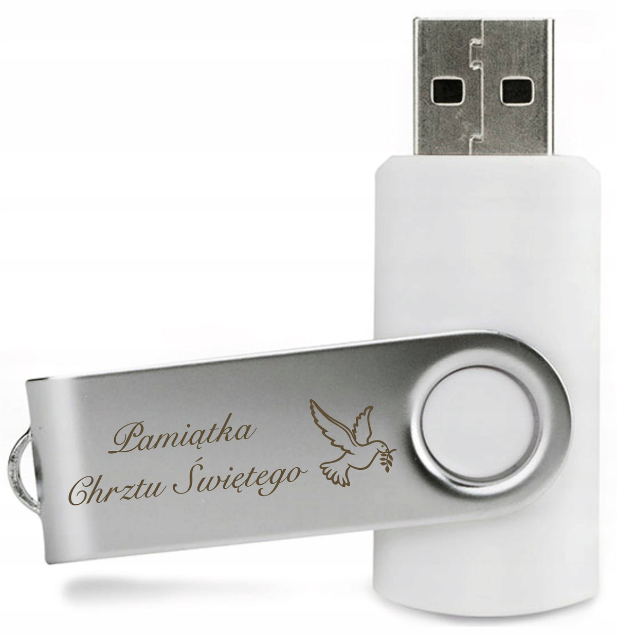 Pendrive USB stick 1 GB with engraving for Holy Baptism.