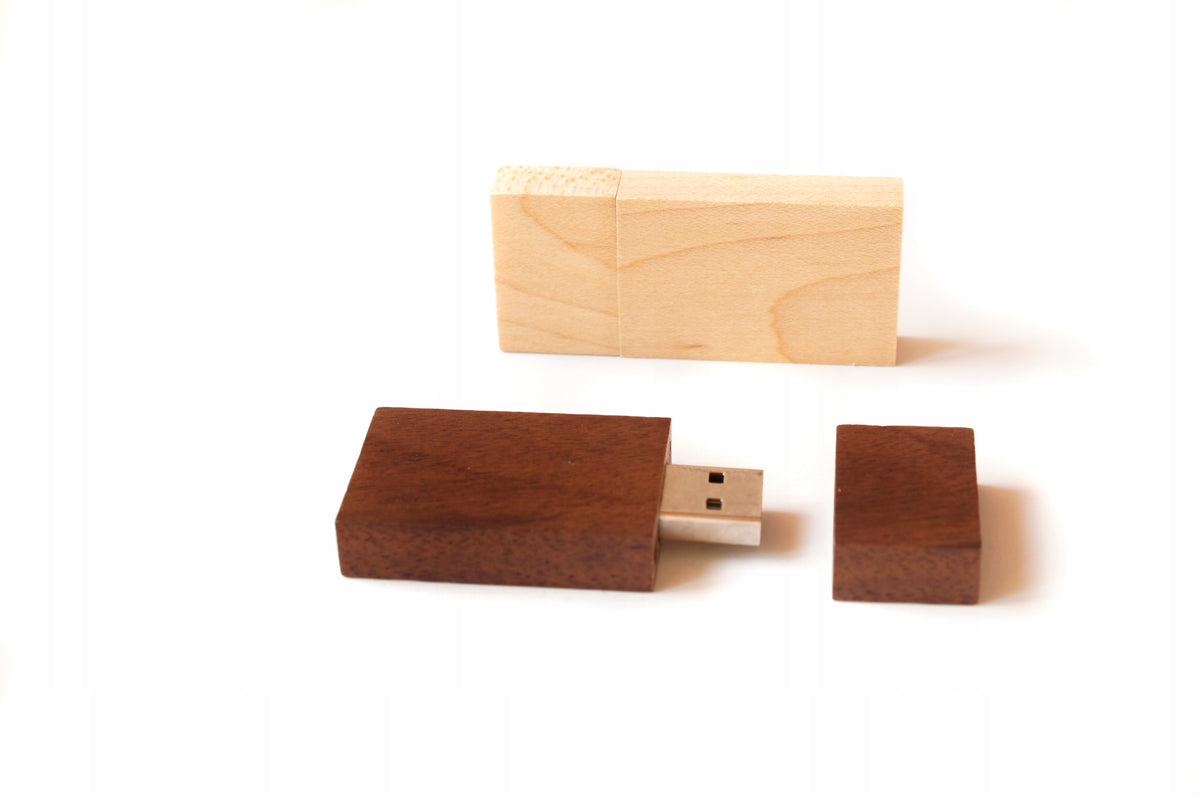 Pendrive Wooden Dark Walnut Wide 32 GB 3.0 Color brown