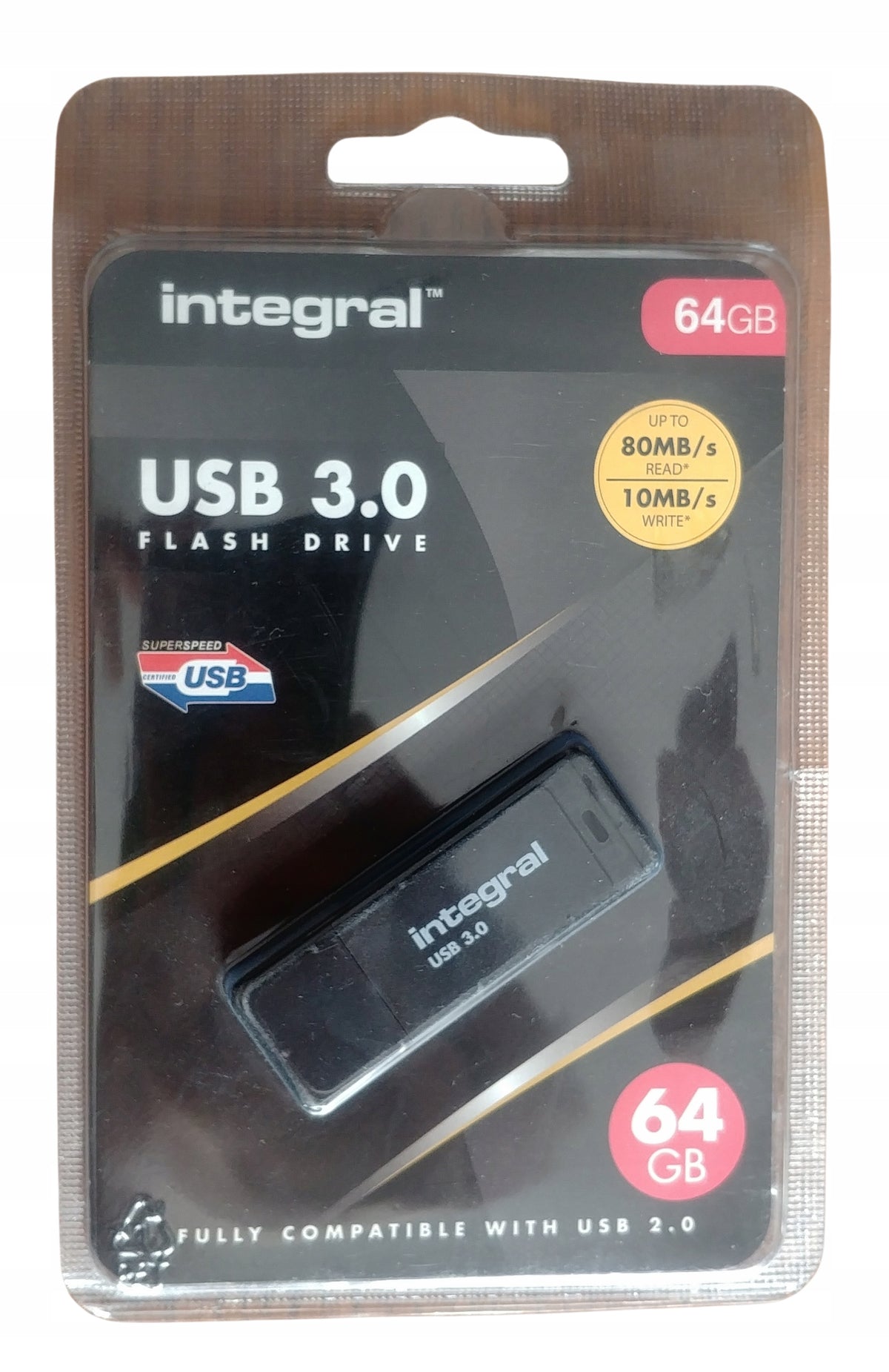 Pendrive integral 64gb black usb 3.0