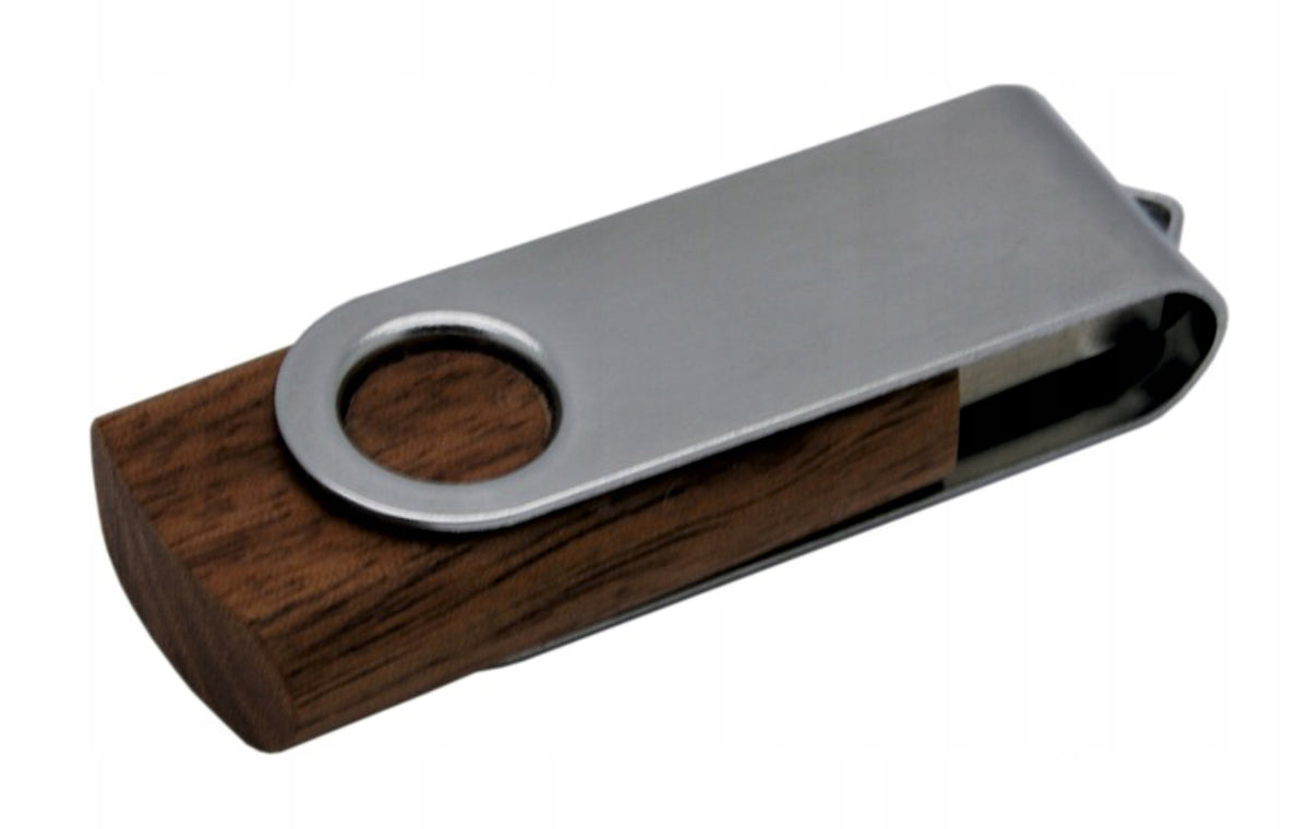 Pendrive with engraving 512 MB very dark wood