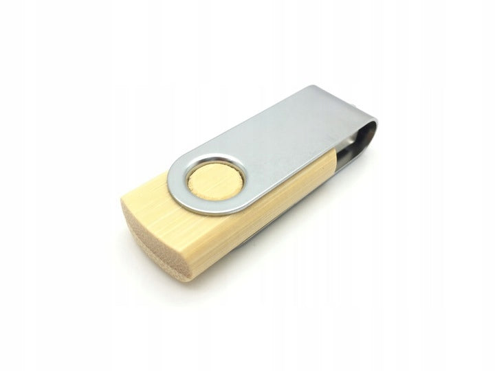 Pendrive with engraving 64 GB 3.0 light wood