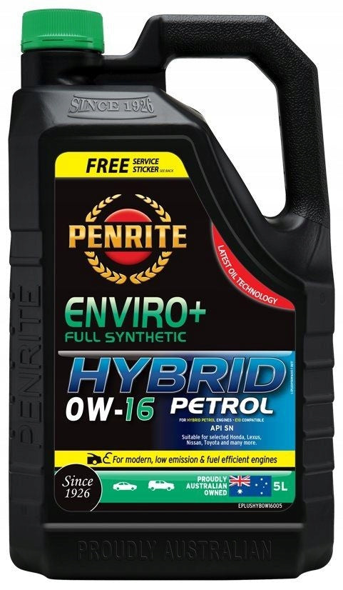 Penrite Enviro+ Hybrid 0W16 5L - authorized distributor