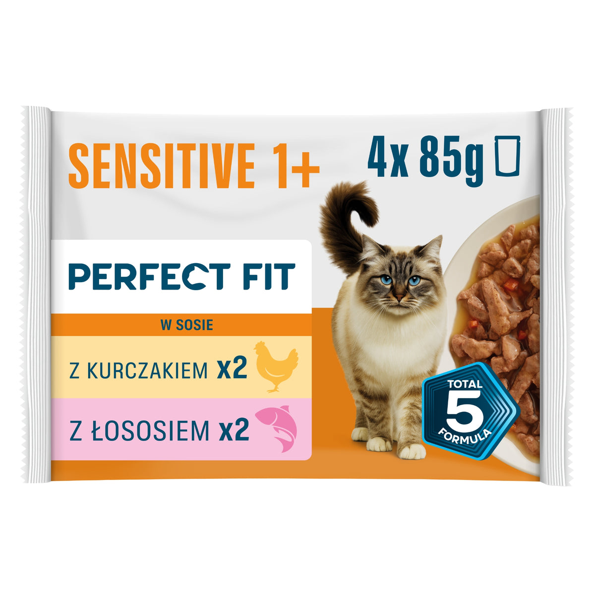 Perfect Fit Sensitive chicken salmon sauce 4x 85g