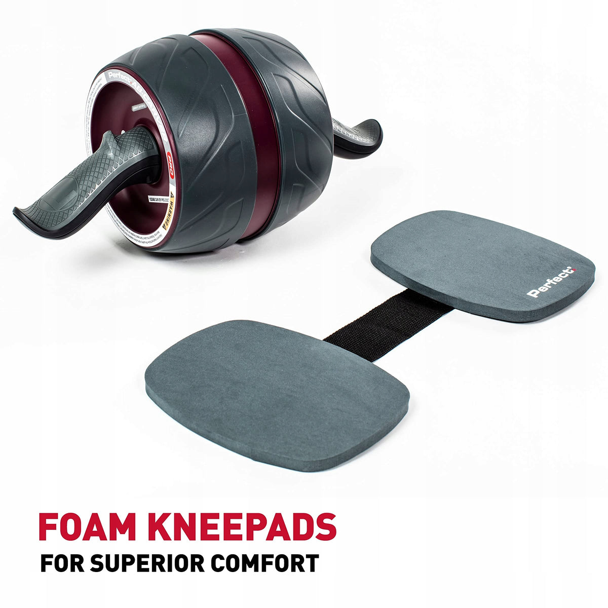 Perfect Fitness Wide Roller with Knee Pads