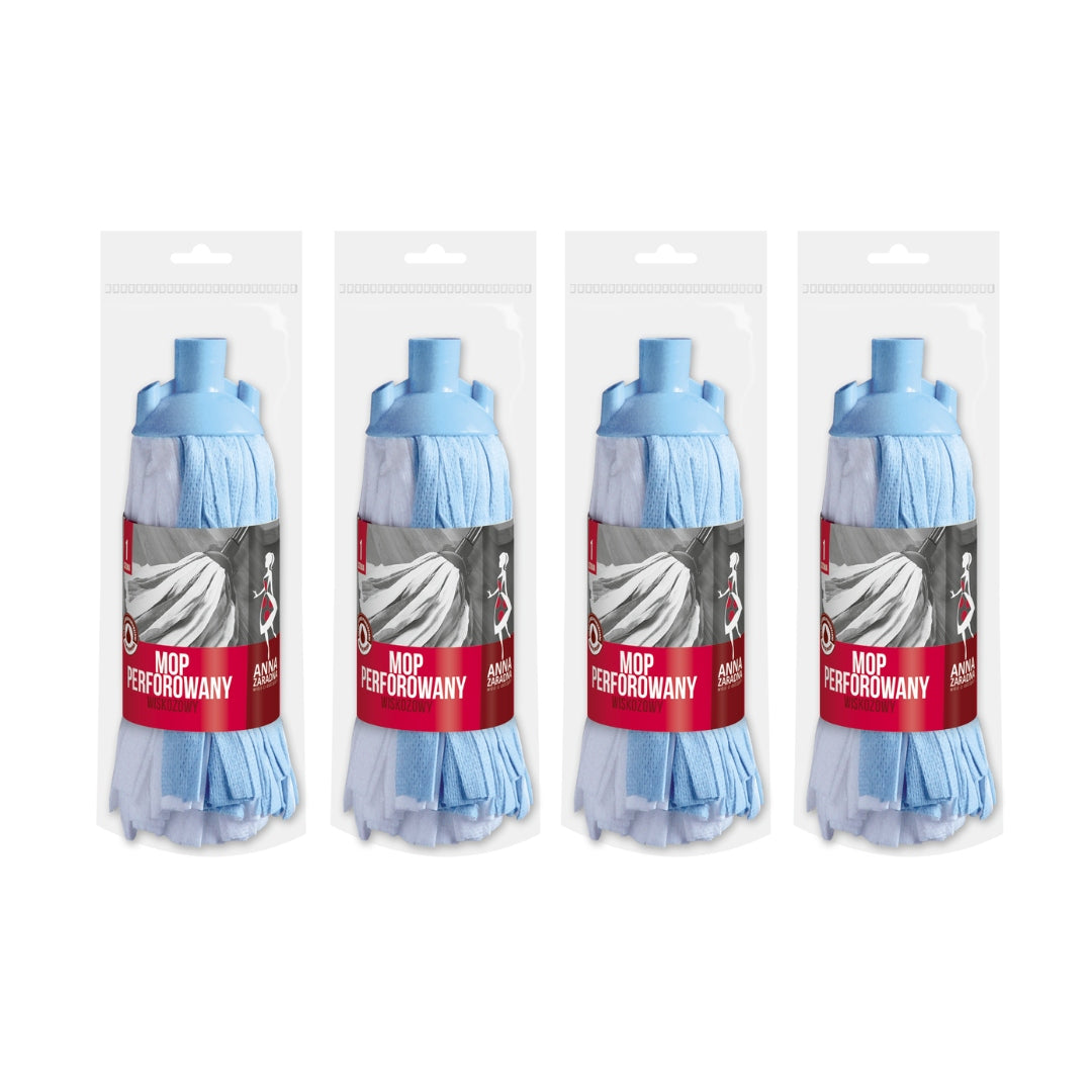 Perforated strip mop white and blue Anna Zaradna 4pcs
