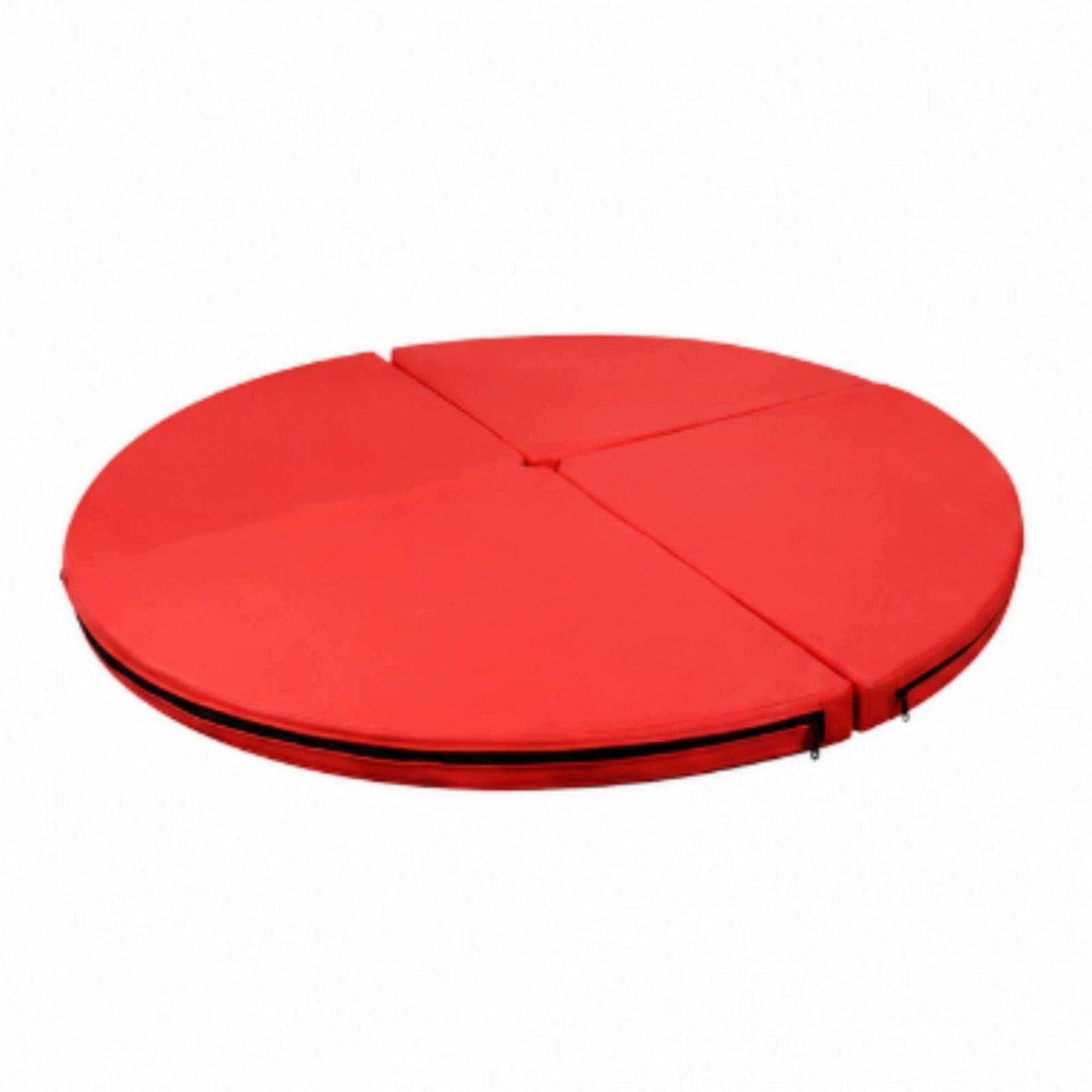 Performance Mat Foldable Design Round Gymnastics Mat Impact Red 120cm-10cm