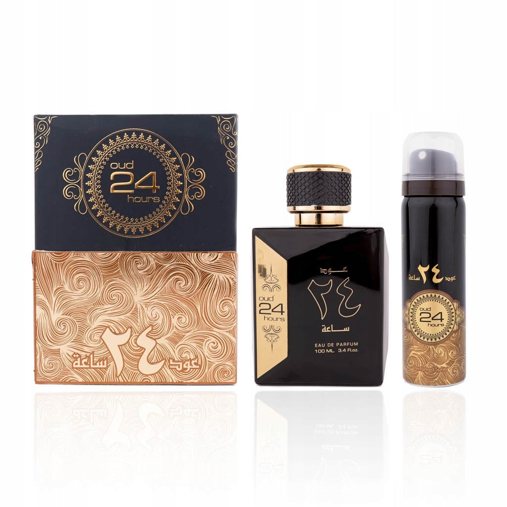 Perfume-100ml+Deodorant-50ml Arabic from Dubai Oud 24 Hours Ard Al Zaafarn