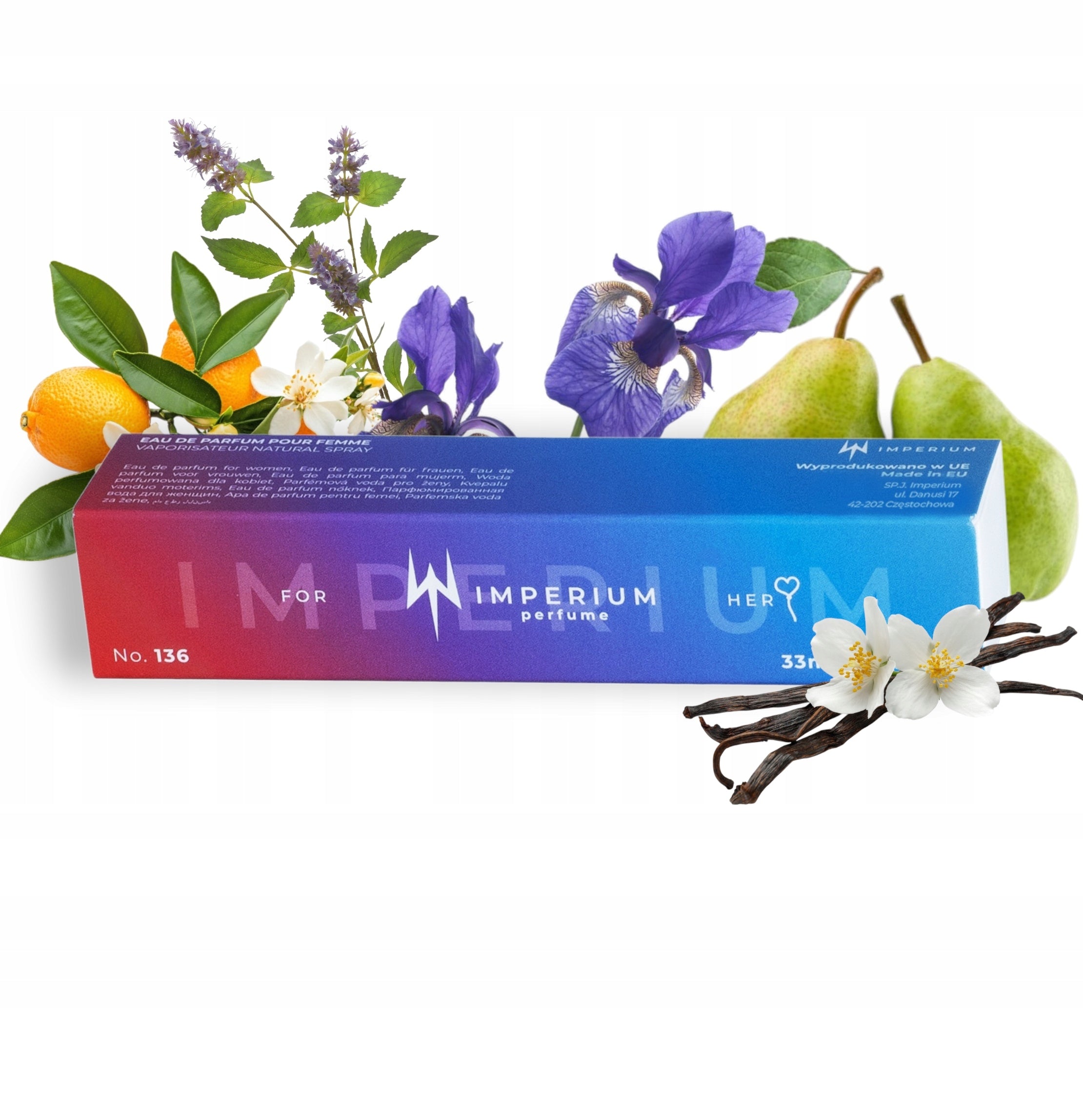 Perfume 33 ml Imperium nr.136 "La Vie Est Belle" Durable Women's Fragrance Packaging status original
