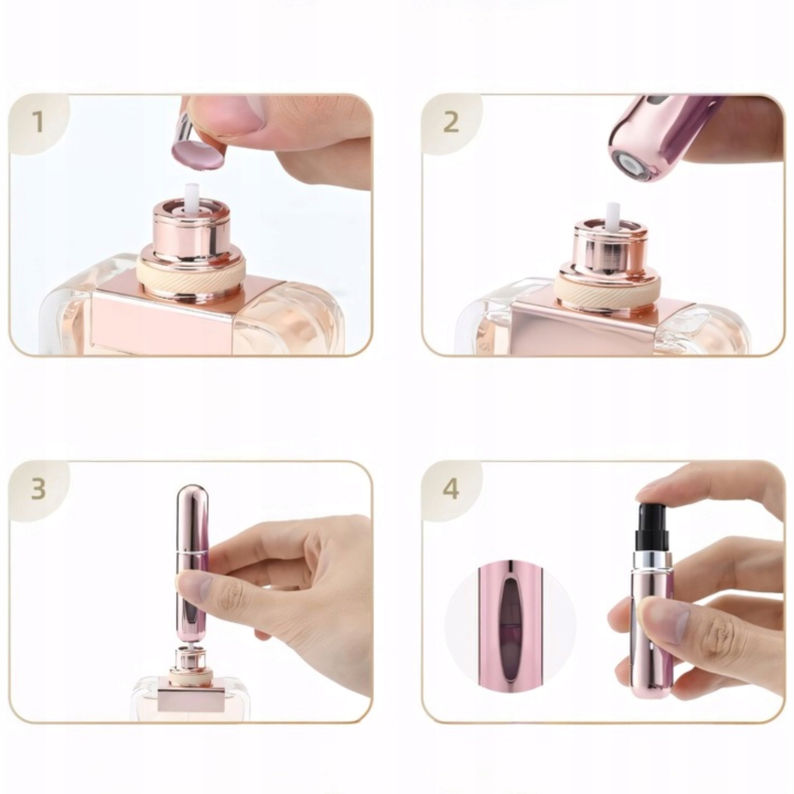 Perfume Atomizer Black Gift for Customers Mini Bottle 5ml Kind travel atomizers