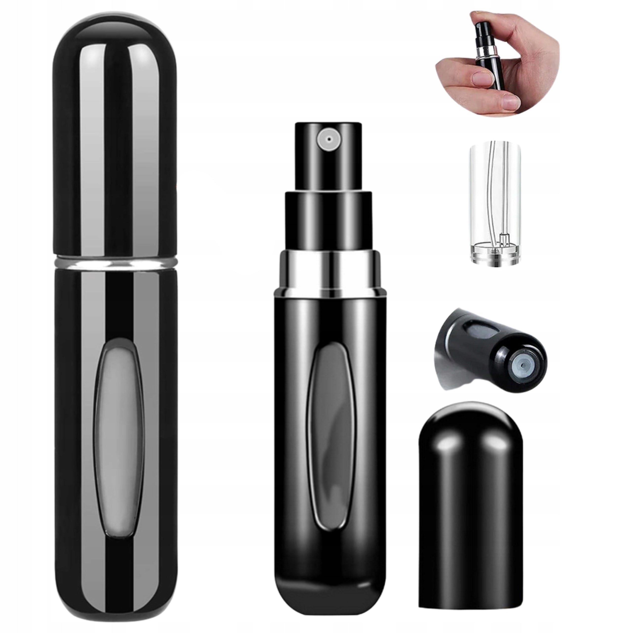 Perfume Atomizer Black Gift for Customers Mini Bottle 5ml