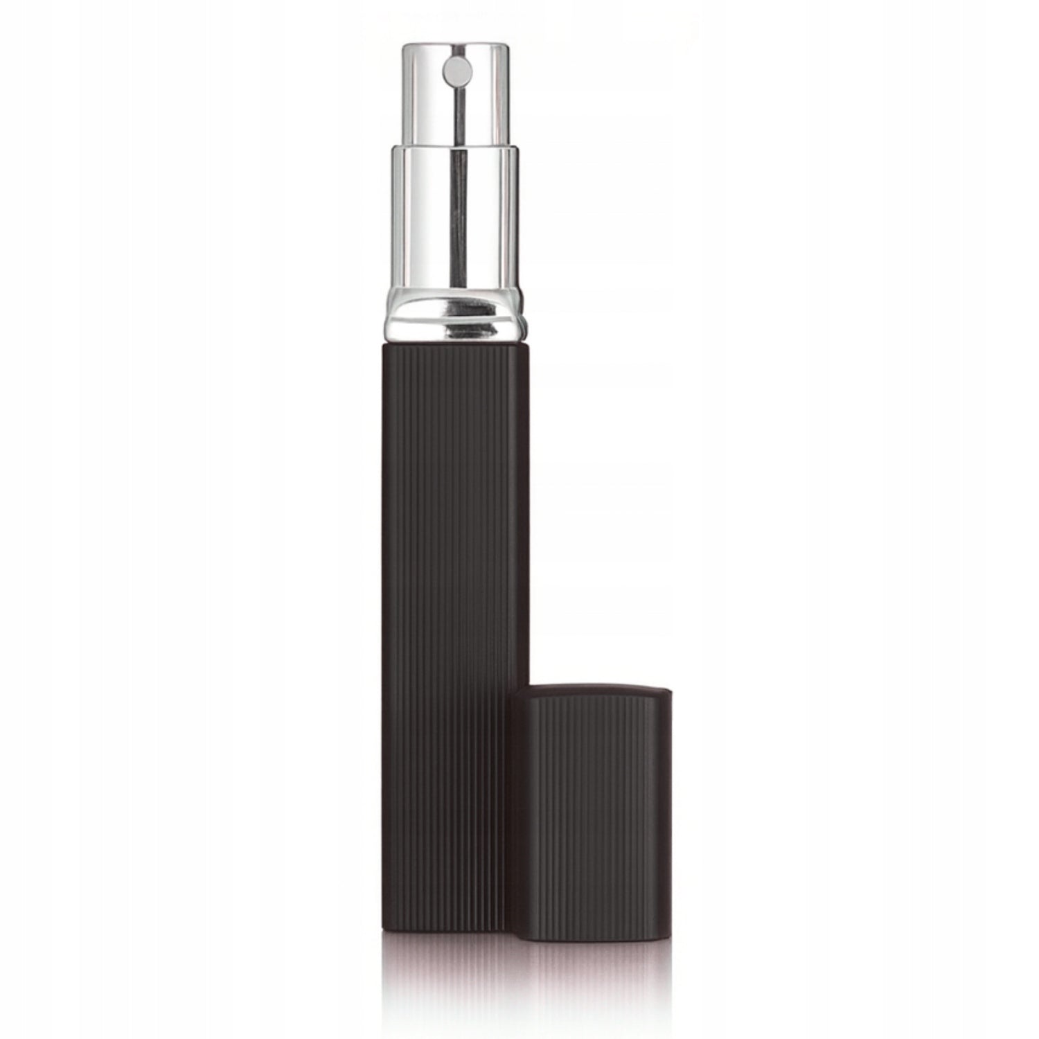 Perfume Atomizer Rectangular Black 12ml Travel Vial Dispenser Spray