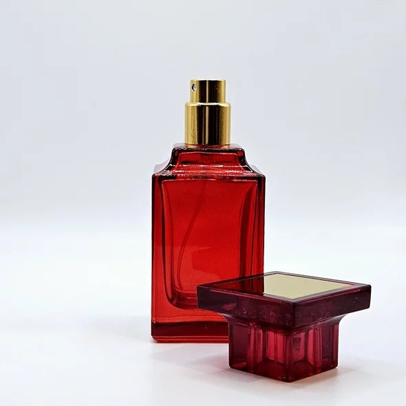 Perfume Bottle with Atomizer Crimped Flacon Forts Red 50ml Manufacturer code FORTS50RED